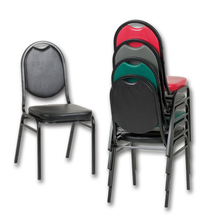 Round Back Stacking Chairs